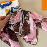 Louis Vuitton Fashion Versatile Silk Square Towel 90 x 90 CM
