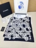 Chanel Fashion Versatile Camellia Jacquard Double Sided Silk Square Towel 90 x 90 CM