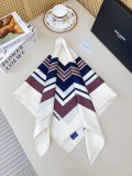 Yves Saint Laurent Fashion Versatile Double Sided Same Color Silk Square Towel 90 x 90 CM
