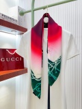 Gucci Fashion Versatile Double Sided Same Color Silk Square Towel 90 x 90 CM