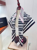 Chanel Fashion Versatile Double Sided Same Color Silk Square Towel 90 x 90 CM