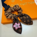 Louis Vuitton Fashion Versatile Cute Rabbit Ears Silk Hairbands