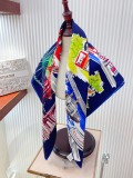 Dior Fashion Versatile Double Sided Same Color Silk Square Towel 90 x 90 CM