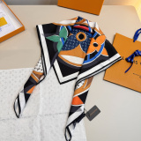 Louis Vuitton Classic Fashion Versatile Logo Printed Silk Square Towel 90 x 90 CM