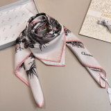 Dior Butterfly Around The World Fashion Versatile Silk Square Towel 90 x 90 CM
