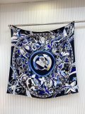 Louis Vuitton Fashion Versatile Double Sided Same Color Silk Square Towel 90 x 90 CM