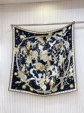 Dior Fashion Versatile Starry Constellation Printed Double Sided Same Color Silk Square Towel 90 x 90 CM