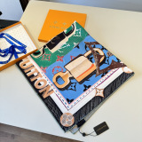 Louis Vuitton Fashion Versatile Silk Square Towel 90 x 90 CM