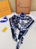 Louis Vuitton Fashion Versatile Double Sided Same Color Silk Square Towel 90 x 90 CM