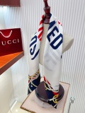 Gucci Fashion Versatile Double Sided Same Color Silk Square Towel 90 x 90 CM