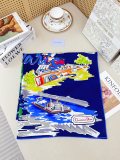 Dior Fashion Versatile Double Sided Same Color Silk Square Towel 90 x 90 CM