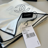 Chanel Fashion Versatile No.5 Perfume Logo Printed Silk Square 90 x 90 CM