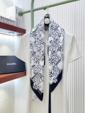 Chanel Fashion Versatile Camellia Jacquard Double Sided Silk Square Towel 90 x 90 CM