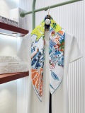 Dior Fashion Versatile Double Sided Same Color Silk Square Towel 90 x 90 CM