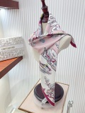 Dior Fashion Versatile Double Sided Same Color Silk Square Towel 90 x 90 CM