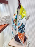 Dior Fashion Versatile Double Sided Same Color Silk Square Towel 90 x 90 CM