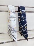 Chanel Fashion Versatile Double Sided Same Color Silk Square Towel 90 x 90 CM
