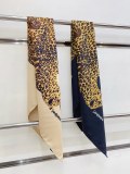 Yves Saint Laurent Fashion Versatile Leopard Printed Double Sided Same Color Silk Square Towel 90 x 90 CM