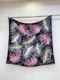 Chanel Fashion Versatile Double Sided Same Color Silk Square Towel 90 x 90 CM
