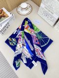 Dior Fashion Versatile Double Sided Same Color Silk Square Towel 90 x 90 CM