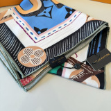 Louis Vuitton Fashion Versatile Silk Square Towel 90 x 90 CM