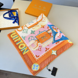 Louis Vuitton Fashion Versatile Silk Square Towel 90 x 90 CM