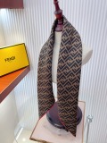 Fendi Fashion Versatile FF Jacquard Double sided Silk Square Towel 90 x 90 CM