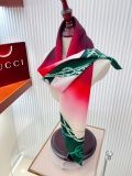 Gucci Fashion Versatile Double Sided Same Color Silk Square Towel 90 x 90 CM