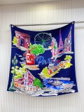 Dior Fashion Versatile Double Sided Same Color Silk Square Towel 90 x 90 CM