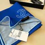 Chanel Fashion Versatile No.5 Perfume Logo Printed Silk Square 90 x 90 CM