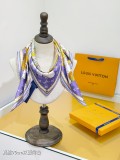 Louis Vuitton Fashion Versatile Double Sided Silk Square Towel 90 x 90 CM