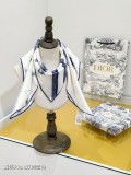 Dior Fashion Versatile Double Sided Silk Square Towel 90 x 90 CM