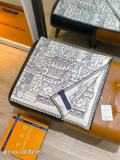 Louis Vuitton Fashion Versatile Double Sided Silk Square Towel 90 x 90 CM