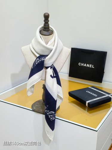 Chanel Fashion Versatile Double Sided Cashmere Square Towel 140 x 140 CM