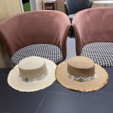 Chanel Fashion Versatile Straw Hat Beach Sunscreen Hat