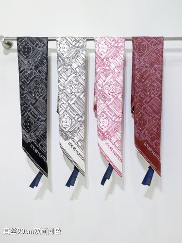 Louis Vuitton Fashion Versatile Double Sided Silk Square Towel 90 x 90 CM