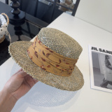 Gucci New Fashion Versatile Hollow Top Hat Grass Hat 57CM