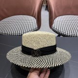 Gucci Fashion Versatile Dome Hollow Grass Hat Sunscreen Hat