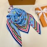Louis Vuitton Fashion Versatile Logo Printed Silk Square Towel 90 x 90 CM