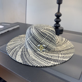 Chanel New Fashion Versatile Top Hat Grass Hat 57CM