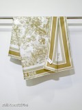 Dior Fashion Versatile Double Sided Silk Square Towel 90 x 90 CM