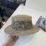 Gucci New Fashion Versatile Hollow Top Hat Grass Hat 57CM