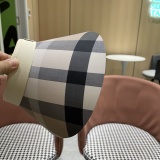 Burberry New Casual Versatile Checkered Sky Top Hat Women's Summer Sunshade Hat