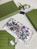 Gucci Fashion Versatile Multi Color Floral Printed Silk Square Towel 90 x 90 CM