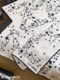 Chanel Fashion Versatile Logo Printed Double Sided Silk Square Towel 90 x 90 CM