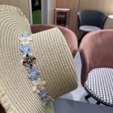 Chanel Fashion Versatile Straw Hat Beach Sunscreen Hat