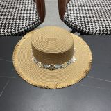 Chanel Fashion Versatile Straw Hat Beach Sunscreen Hat