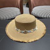 Chanel Fashion Versatile Straw Hat Beach Sunscreen Hat