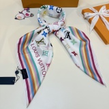Louis Vuitton Fashion Versatile Logo Printed Silk Square Towel 90 x 90 CM