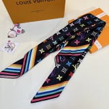 Louis Vuitton Fashion Versatile Logo Printed Silk Square Towel 90 x 90 CM